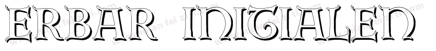 Erbar Initialen Shadow字体转换